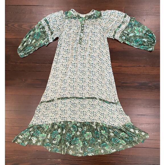 Spell and the Gypsy Dress Womens Size Small Green Winona Bohemian Prairie Maxi - Picture 4 of 14